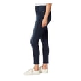 thumbnail image 3 of GLORIA VANDERBILT Womens Blue Zippered Pocketed Button Closure Embroidered Logo Skinny Jeans 10, 3 of 4