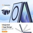thumbnail image 4 of Funda KEKBOXQ para Samsung Galaxy Z Flip 7 5G de silicona azul, 4 of 7