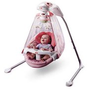 Fisher-Price - Starlight Papasan Cradle Swing, with Bonus $20 Gift Card