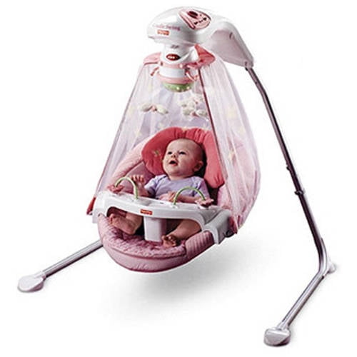 Fisher-Price - Starlight Papasan Cradle Swing, with Bonus $20 Gift Card