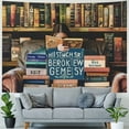 thumbnail image 4 of BCIIG Books Reading Tapestry Wall Hanging Unique Style Graphic Tapestries Home Wall Decor Art Living Room Bedroom Apartment Farmhouse Dorm Velvet Fabric 40x30inch, 4 of 6
