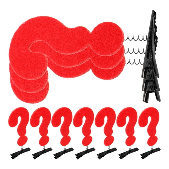 ELAYARD Hair Clips Fun Question Mark Hair Clips Cute Women Performances 10pcs