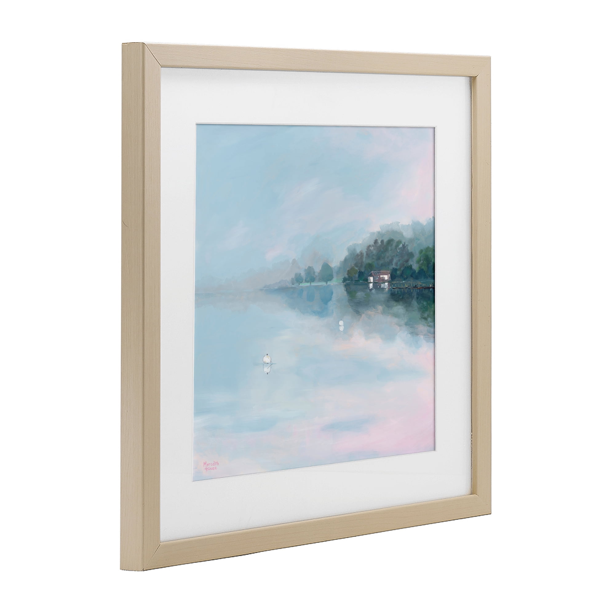 Stupell Industries Morning at Lake Windermere Birch Framed Print Under Glass, design by Meredith Howse