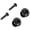 Mushroom head black, variant on 2pack Easyly Install Rusts Resistant Strap Buttons Locking Pegs Bass Lock for Guitar and Ukulele