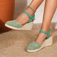 thumbnail image 2 of Dakaela Closed Toe Wedge Sandals for Women Woven Hollow out Platform Espadrilles 2026 Arch Support Summer Casual High Heels Size 6-10, 2 of 7
