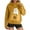 Yellow, variant on Sweatshirts for Women Long Sleeve Pocket Hooded Printed Sweatshirt,Womens Tops Plus Size Pink XXL