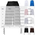 thumbnail image 4 of Men's Medieval Pirate Capri Pants Renaissance Costumes Viking Shorts Lace up Hem Halloween Costume Trousers, 4 of 6