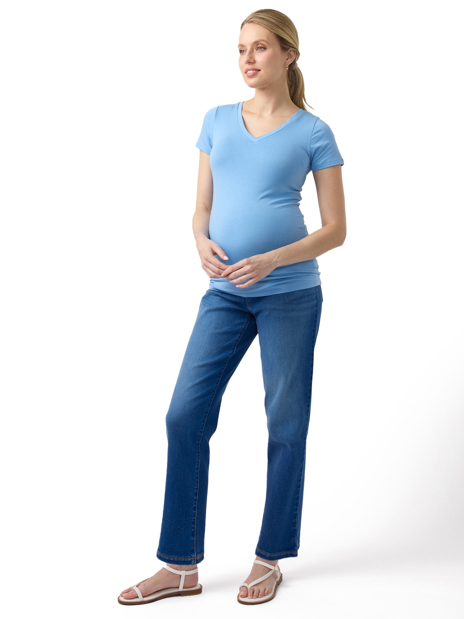 Ingrid & Isabel For Every Belly Maternity Fitted V-Neck Tee, Sizes S-XXL