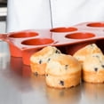 thumbnail image 3 of TrueCraftware- Muffin Silicone Baking Pan Egg Mold 5 Cavities 4.57 oz each cup- Nonstick Food Grade Cupcake Pan Baking Pan for Muffins Cupcakes Egg Bites Mold Chocolate Molds, 3 of 5