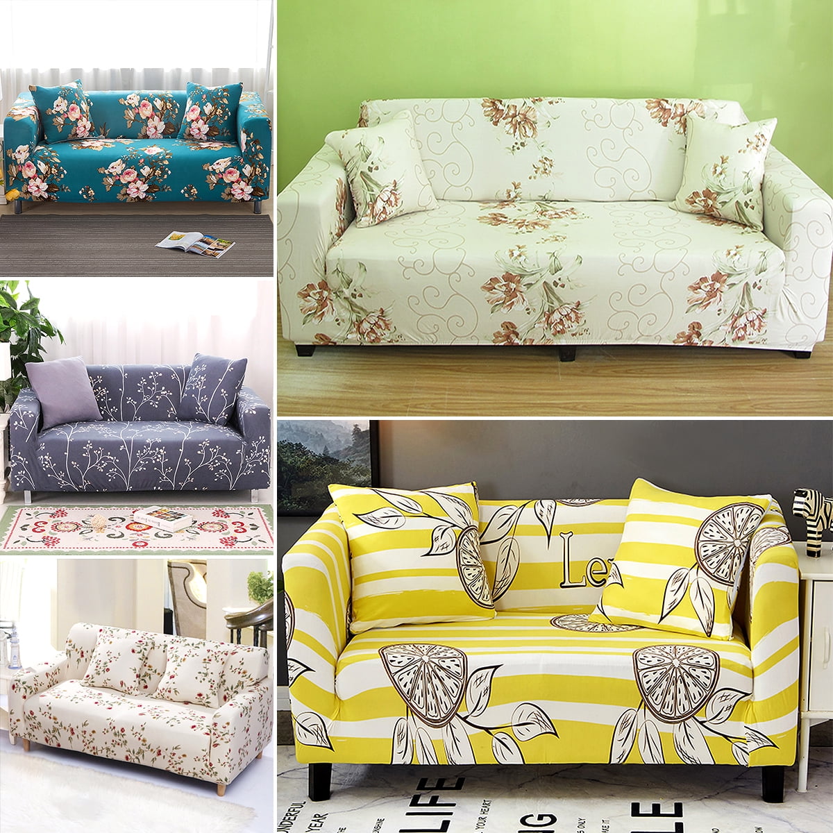 1-4 Seat Elastic Anti-Slip Stretch Sofa Cover Fabric Soft Couch Corner Slipcover 1-4 Seat Elastic Anti-Slip Stretch Sofa Cover Fabric Soft Couch Corner Slipcover