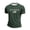 Dark Green, variant on ALPHA Men's Printed Round Neck Short Sleeve Casual Sport Tshirt Lightweight Breathable Fitness Gym Tee for Men Red XL