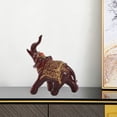 thumbnail image 3 of Estatua de elefante de Tailandia, figura de animal, adorno Feng Shui, escultura para oficina 8cmx9cmx4cm, 3 of 6