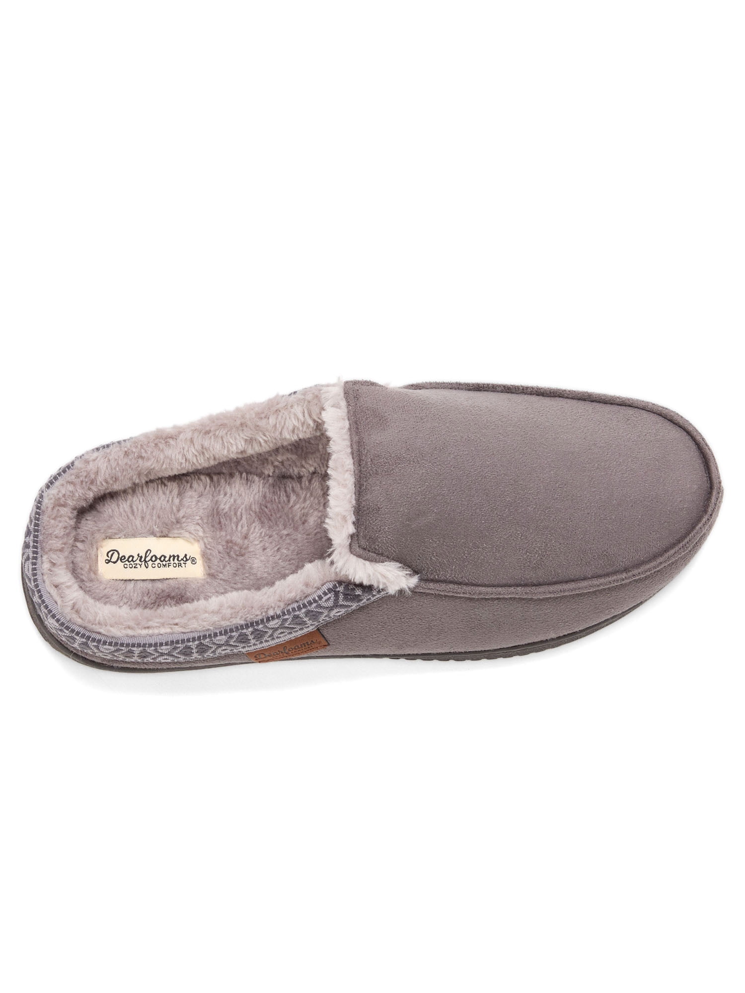 Dearfoams Cozy Comfort Men's Microsuede Clog Slippers