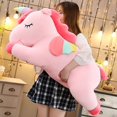 thumbnail image 2 of 25-100cmKawaii Giant Unicorn Plush Toy Soft Stuffed Unicorn Soft Dolls Animal Horse Toys For Children Girl Pillow Birthday Gifts, 2 of 5