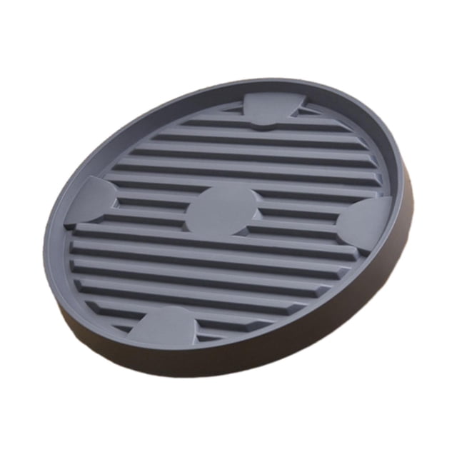 Soporte para Plantas, Paleta para Plantas, Carrito para Macetero, Bandejas para Maceteros, Maceta Redonda para Flores, Bandeja para Maceta para El Gris