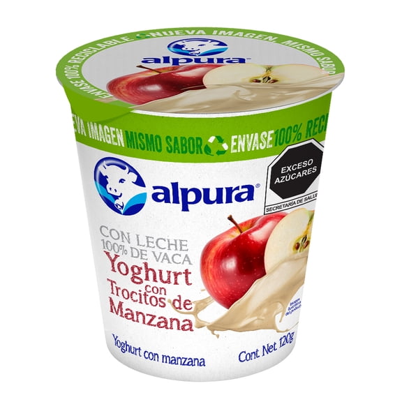 Yoghurt Alpura con manzana 120 g