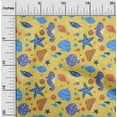 thumbnail image 2 of oneOone Velvet Yellow Fabric Beach Sewing Craft Projects Fabric Prints By Yard 58 Inch Wide, 2 of 4