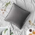 thumbnail image 2 of 2 fundas de almohada con bolas de color sólido, gris claro, 45 x 45 cm. Ormromra LRWJ223-26, 2 of 6