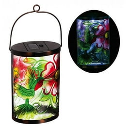 New Creative Hummingbird Garden Friends Hanging Solar Lantern New Creative Hummingbird Garden Friends Hanging Solar Lantern
