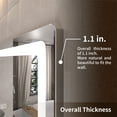 thumbnail image 3 of 30 in. W x 36 in. H Round Corner Rectangular Frameless Wall Mount LED Single Bathroom Vanity Mirror in Polished Crystal, 3 of 13