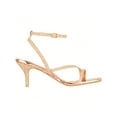 thumbnail image 2 of Womens Ankle Strap Sandal Heels Low Kitten Heel Square Toe Strappy Heeled Sandals, 2 of 4