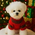 thumbnail image 2 of CuiLiyq Christmas Dog Sweater with Bowknot, Pet Knitwear Clothes Cat Winter Warm Pullover Outfits, Cold Weather Xmas Sweatshirt for Puppy Kitten Chihuahua (Red, M), 2 of 6