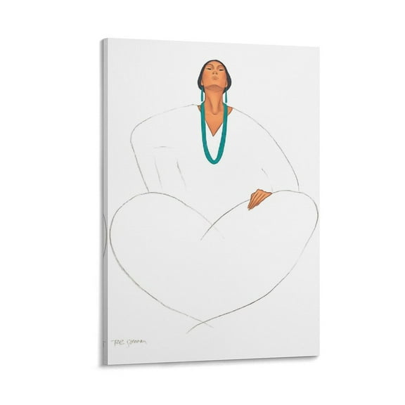 RC Gorman Poster Paintings Canvas Art Poster and Wall Art Picture Print Modern Family bedroom Decor Posters 12x18inch(30x45cm)