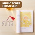 thumbnail image 2 of GOOHOCHY Sheet Music Fixation Music Sheet Clip Spring Steel 2Pcs 3.7x2in, 2 of 8