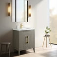 thumbnail image 4 of Vanity Art 24” Single Sink Bathroom Vanity Cabinet with Ceramic Countertop, 4 of 11