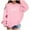 Pink, variant on Girls Cute Bow Print Long Sleeve Hoodie, Casual Pullover Sweatshirt with Front Kangaroo Pocket, Soft Warm Lined Hooded Sweatshirt for Kids Toddler Little Big Girls Ages 3-14 Years