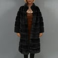 thumbnail image 2 of jsaierl Womens Faux Fur Fleece Shearling Coat Fall and Winter Fashion Luxury Fluffy Fuzzy Shaggy Long Jacket Cardigan Outwear, 2 of 6
