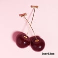 thumbnail image 2 of Pendientes distintivos para mujer, frescos, exagerados, divertidos, lindos, fruta, cereza, largos, súper dulces, 2 of 5