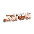 thumbnail image 5 of Wooden Train Toy Christmas Decor Tabletop Adornment with Santa Claus and Snowman for Kids Winter Holiday Party, 5 of 9