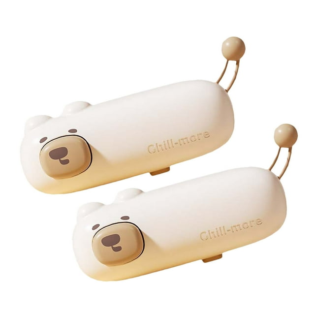 EGNMCR Mini Scelleuse de Sacs 2024 Nouvelle 2 en 1 Scelleuse de Sacs de Croustilles Usb Rechargeable Résistante à la Chaleur pour Collations Croustilles Conservation Fraîche une Scelleuse