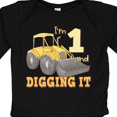thumbnail image 4 of Inktastic I'm 1 and Digging It Bulldozer Boys or Girls Long Sleeve Baby Bodysuit, 4 of 5
