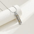 thumbnail image 4 of Urn Necklace for Ashes with Hollow Vial Cylinder Cremation Jewelry for Ashes Tree of Life Memorial Jewelry Gifts for Women Men Ashes Necklace Lockets Ashes Holder, 4 of 6