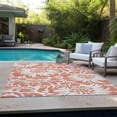 thumbnail image 2 of Addison Rugs Chantille Indoor/Outdoor Transitional Floral Salmon Washable Rectangle Rug, 9' x 12', 2 of 9