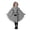 Grey, variant on LILIYA One Size Skeleton Cape, Hooded Cloak Halloween Cos Wear Scary Ghost Pattern Jagged Breathable Comfortable for Children Trick-or-Treating Te Events