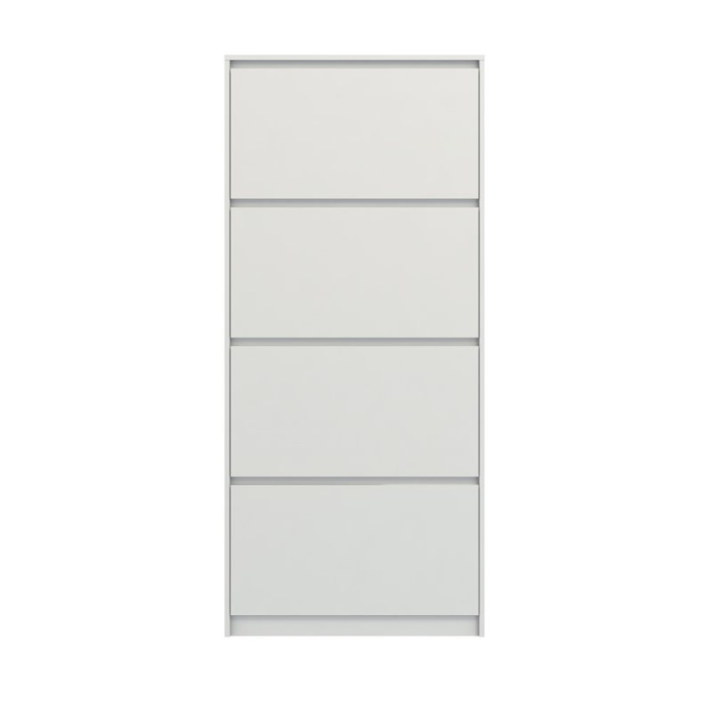 Atlin Designs 4 Drawer Shoe Cabinet In White High Gloss Walmart