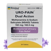 Rising Pharmaceuticals URO-Pain Urinary Pain Relief Tablets, 24 Count