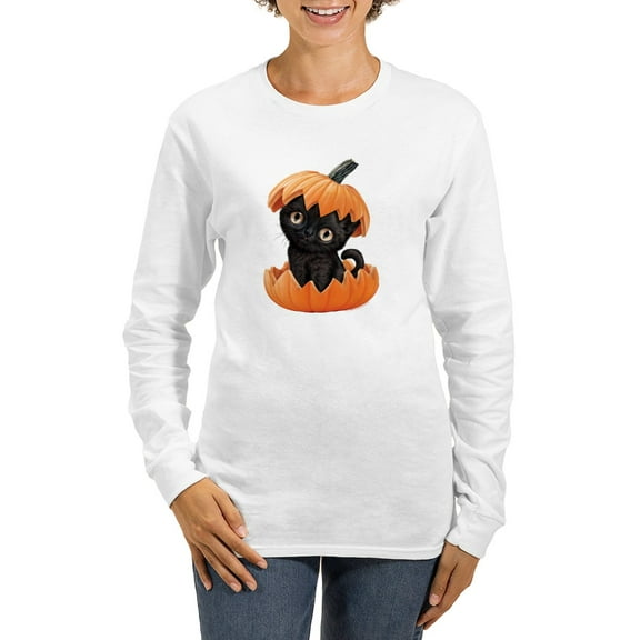 CafePress - PD Moreno's Halloween Women's Long Sleeve T Shirt - Women's Long Sleeve Graphic Casual T-Shirt