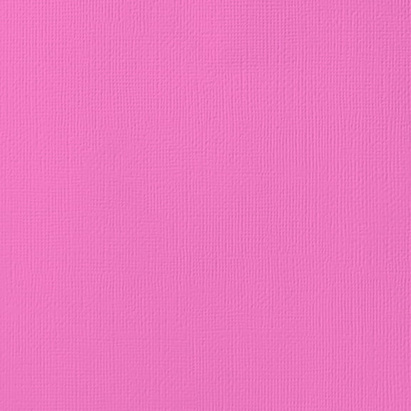 American Crafts 80lb Textured Cardstock 12"X12"-Lip Gloss