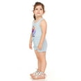 thumbnail image 2 of Disney Toddler Girls Sleeveless Romper Blue 6, 2 of 4