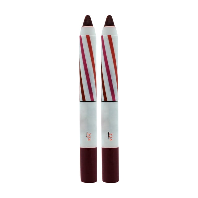 Rouges à Lèvres pour Femmes 2 Pcs Crayon à Lèvres Crayon à Lèvres Velours Gloss Maquillage Longue Durée Crayon à Lèvres Aguichant Teinte Cosmétique Débutant Facile à Utiliser Rouge à Lèvres Brume Velours