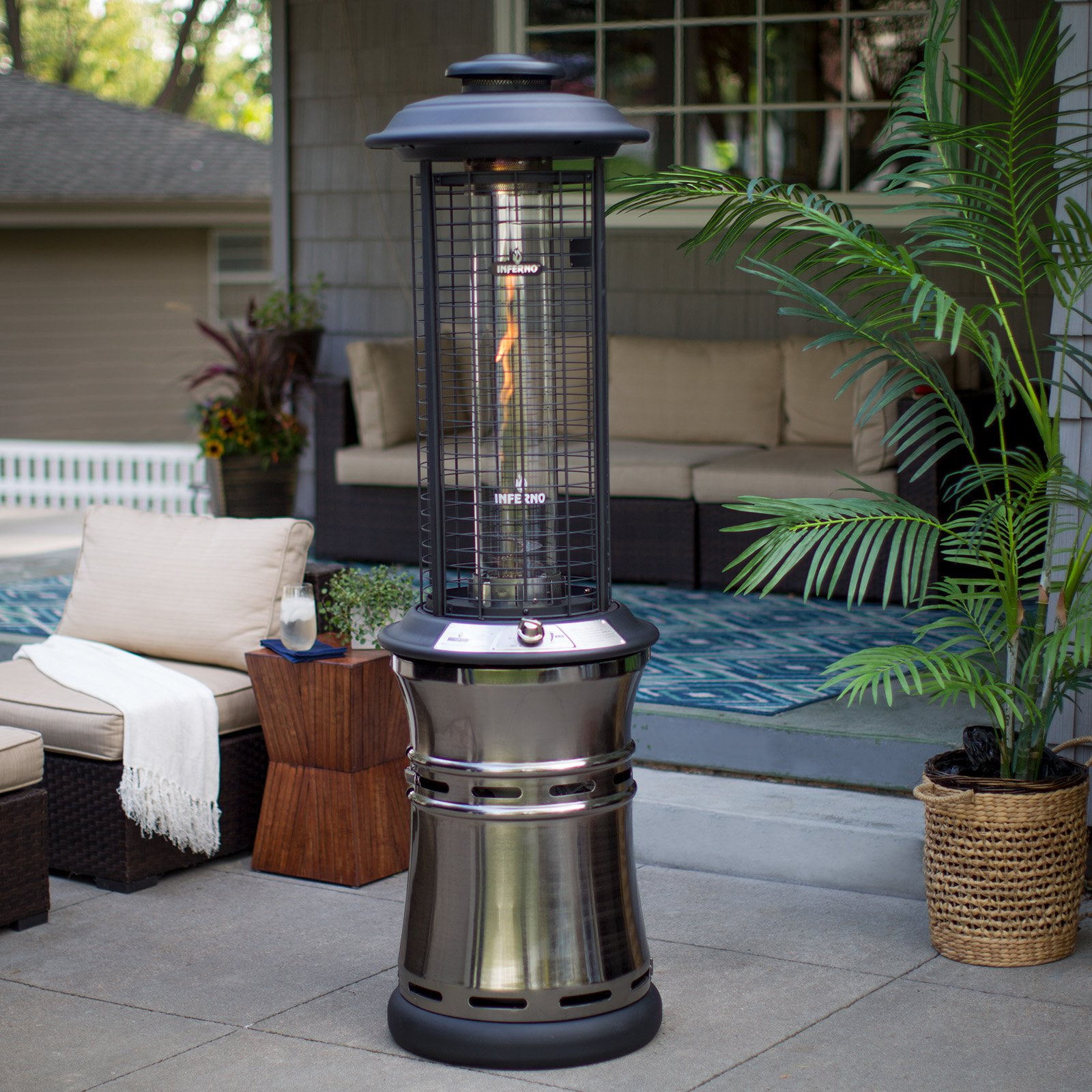 Patio Heaters Techieblogie Info Red Ember Carbon Collapsible Gun Metal Gl Patio Heater