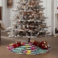 thumbnail image 4 of Rateoe Trendy Colorful Pineapples Pattern Christmas Tree Skirt with Ties, Christmas Tree Decorations, Farmhouse Christmas Decor Xmas Holiday Decorations-36", 4 of 6