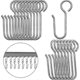 thumbnail image 1 of 120 piezas de ganchos para riel de cortina, ganchos de metal para cortinas, ganchos de alambre para cortinas, ganchos pequeños de acero inoxidable en forma de S para riel de techo Xxf, 1 of 1