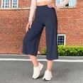 thumbnail image 4 of Duoif Women High Waist Yoga Pants Hollow Out Comfy Stretchy Leggings Compression Plus Size High Waisted Gym Workout Yoga Pants 2026 Womens Bottoms Navy M, 4 of 9