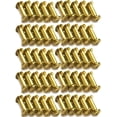 thumbnail image 1 of 50 Pcs Metal Fastening Screws Round Shank Screws Nail Posts Rivet Button Solid Belt Tack Screws for DIY Leather Decoration Bookbinding Repair Chicago Screws M5x15mm (C), 1 of 5