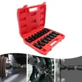 thumbnail image 4 of Dwellnix 15 pieces 3 8 Universal Joint Swivel Socket Set Black CR MO Material, 4 of 7